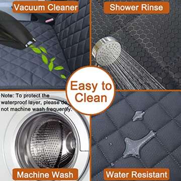 Paw Jamboree Waterproof Dog Car Seat Cover for All Vehicles