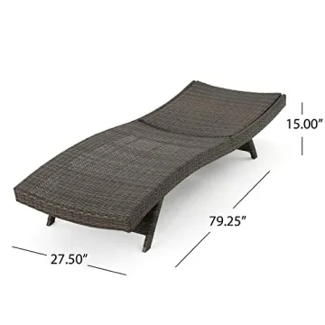 Stylish Christopher Knight Outdoor Chaise Lounge Set for Poolside