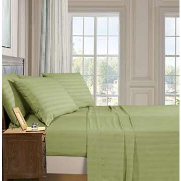 Elegant Comfort Best Softest Coziest 6-Piece Sheet Set - Queen Size