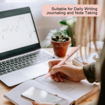 FIOVER 5pcs Quick Dry Black Gel Pens for Smooth Writing