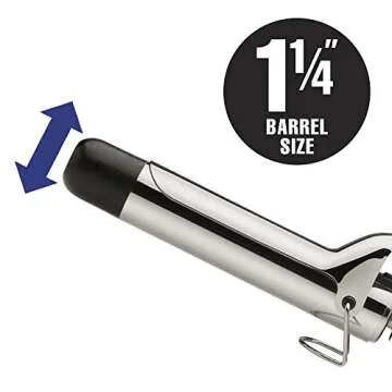 Hot Tools Professional Radiant Blue Titanium Curling Iron/Wand, 1 1/4 Inches