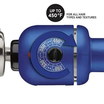 Hot Tools Professional Radiant Blue Titanium Curling Iron/Wand, 1 1/4 Inches