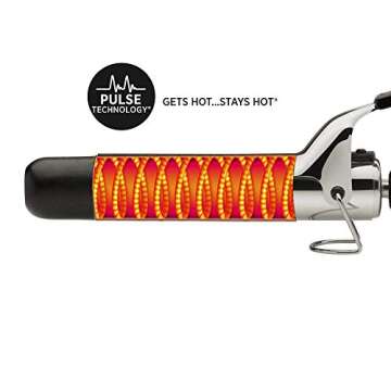 Hot Tools Professional Radiant Blue Titanium Curling Iron/Wand, 1 1/4 Inches