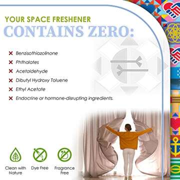 Truly Free Space Freshener Starter Kit, Lemongrass Essential Oil - Car and Air Fresheners for Home, Natural Odor Eliminator Room Spray, 16oz Spray Bottle, 1 Refill (3.4oz) No Synthetic Fragrances