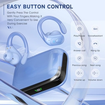 sajawass Wireless Earbuds with Noise Cancelling Features