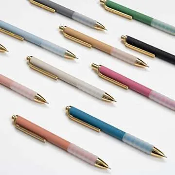 Linbsunne Black Ballpoint Pens - Smooth Writing with Grip