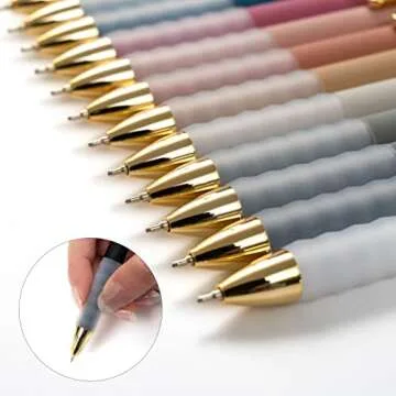 Linbsunne Black Ballpoint Pens - Smooth Writing with Grip