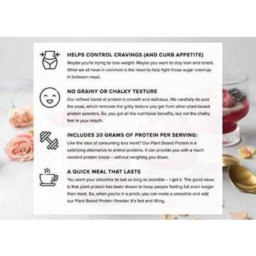 Truvani Vegan Pea Protein Powder | Banana Cinnamon | 20g Organic Plant Based Protein | 1 Serving | Keto | Gluten & Dairy Free | Low Carb | No Added Sugar