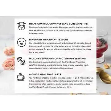 Truvani Vegan Pea Protein Powder | Banana Cinnamon | 20g Organic Plant Based Protein | 1 Serving | Keto | Gluten & Dairy Free | Low Carb | No Added Sugar