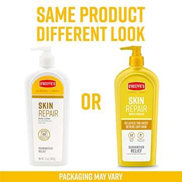 O'Keeffe's Skin Repair Body Lotion and Dry Skin Moisturizer, Pump Bottle, 12 ounce, Packaging May Vary