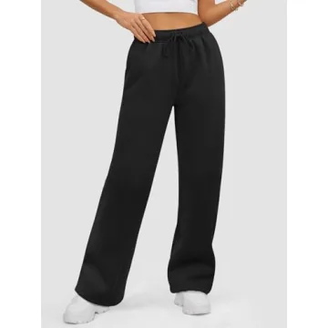 Comfortable Plus Size Fleece Lined Sweatpants for Women