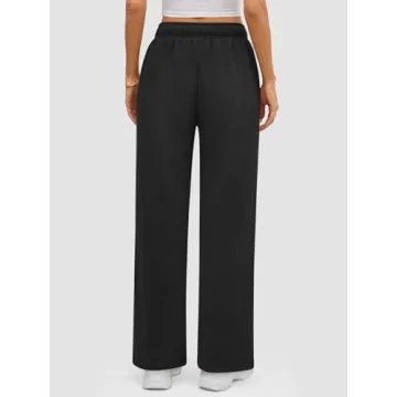 Comfortable Plus Size Fleece Lined Sweatpants for Women