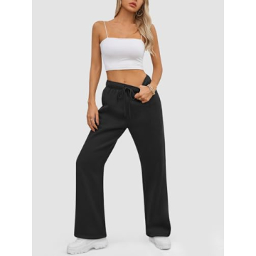 Comfortable Plus Size Fleece Lined Sweatpants for Women