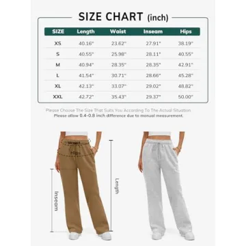 Comfortable Plus Size Fleece Lined Sweatpants for Women