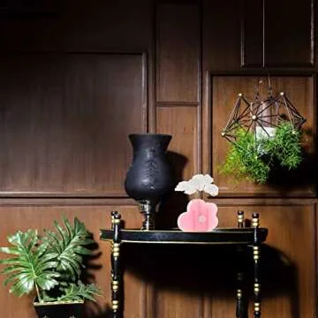 Clear Modern Acrylic Flower Vase: Flower Shaped Vase Centerpieces Floral Arrangements Container Bouquet Holder for Room Wedding Decor