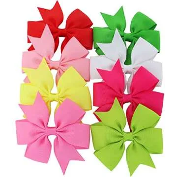 Mybigqueen 40Pcs Baby Hair Bows - Perfect Accessories for Girls