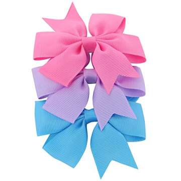 Mybigqueen 40Pcs Baby Hair Bows - Perfect Accessories for Girls