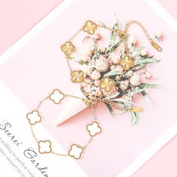 Trendy 18K Gold Clover Bracelets for Women - Verfimaci
