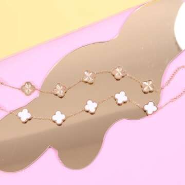 Trendy 18K Gold Clover Bracelets for Women - Verfimaci