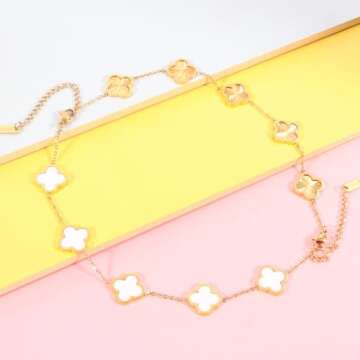 Trendy 18K Gold Clover Bracelets for Women - Verfimaci