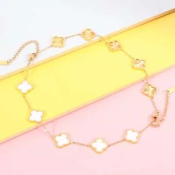 Trendy 18K Gold Clover Bracelets for Women - Verfimaci