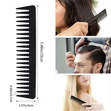 Hair Brush Comb Set for All Hair Types - Bamboo Paddle