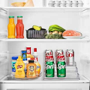 Sorbus Premium 3-Tier Spice Rack Organizer - Acrylic Spice Organization for Cabinet, Multipurpose Shelf - Durable Spice Organizer for Kitchen, Pantry, Room, Office & Countertop - 2 Pack