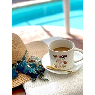 Elegant Gold Plated Espresso Coffee Spoon Set of 8