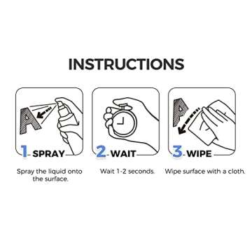 loukin Non-Toxic Whiteboard Cleaner, 17 fl oz Dry Erase Board Cleaner, Low-Odor Whiteboards Cleaning Spray, Removes Stubborn Marks from Whiteboard, Chalkboard