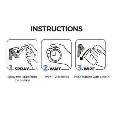 loukin Non-Toxic Whiteboard Cleaner, 17 fl oz Dry Erase Board Cleaner, Low-Odor Whiteboards Cleaning Spray, Removes Stubborn Marks from Whiteboard, Chalkboard