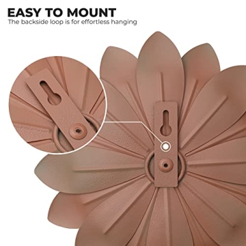 Vibrant 3D Succulent Metal Flowers Wall Decor