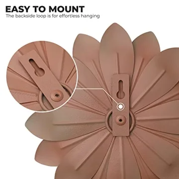 Vibrant 3D Succulent Metal Flowers Wall Decor