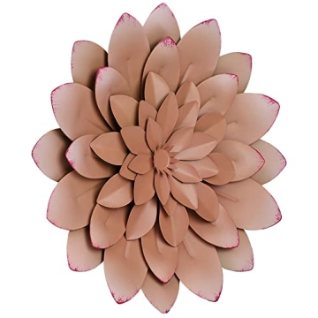 Vibrant 3D Succulent Metal Flowers Wall Decor