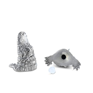 Handcrafted Pewter Alligator Salt and Pepper Shakers