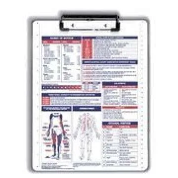 Physical Therapy/Occupational Therapy/Anatomy Reference Clipboard with Wire Clip