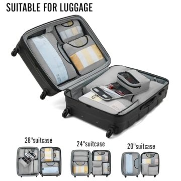 Veken Packing Cubes for Travel Organization