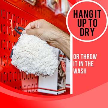 Maxshine 2 Pack Professional Microfiber Wash Mitts Auto Detailing - Car Washing Accessories - Finger Wheel & Dusting Mitt, Small Area Detailing & Wash Mitt