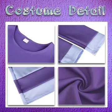 Stunning Purple Halloween Costume with Accessories