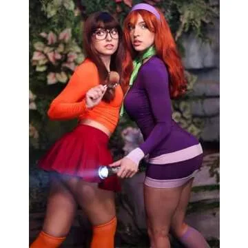 Stunning Purple Halloween Costume with Accessories