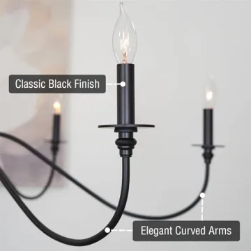 Kira Home Archer 47" 6-Light Modern Chandelier