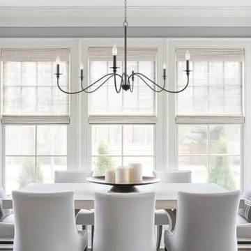 Kira Home Archer 47" 6-Light Modern Chandelier