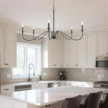 Kira Home Archer 47" 6-Light Modern Chandelier