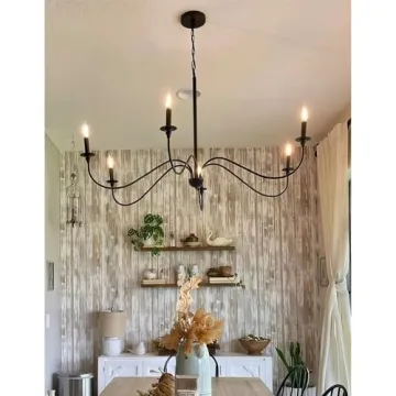 Kira Home Archer 47" 6-Light Modern Chandelier