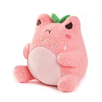Cuddle Barn PlushGoals - Strawberry Wawa Super Soft Cute Kawaii Froggie Dressed As Fruit Collectible...