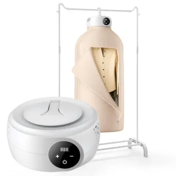 VEVOR Portable Clothes Dryer, Clothes Dryer with Dryer Bag, PTC Heating & LED Display, Foldable Mini...