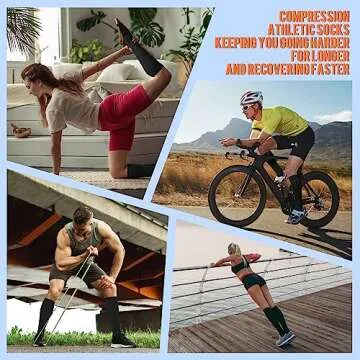 Copper Compression Socks for Men & Women Open Toe Support