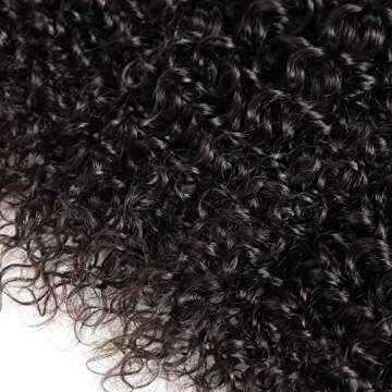 WENYU 100% Brazilian Virgin Kinky Curly Hair Bundles with Closure