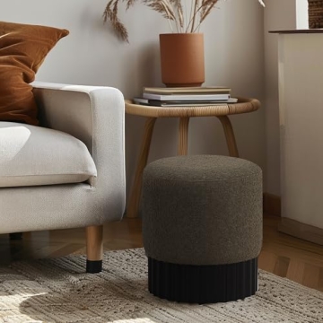 Mid-Century Modern Olive Green Ottoman for Stylish Spaces