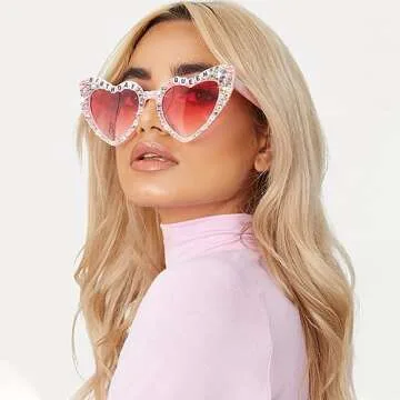 Birthday Glasses for Women- 'Birthday Queen' Birthday Sunglasses for Happy Birthday Party Gifts Accessories Party Favors (Pink)