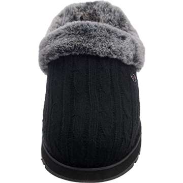 Skechers BOBS Women's Keepsakes - Ice Angel Slipper, Black, 9 M US